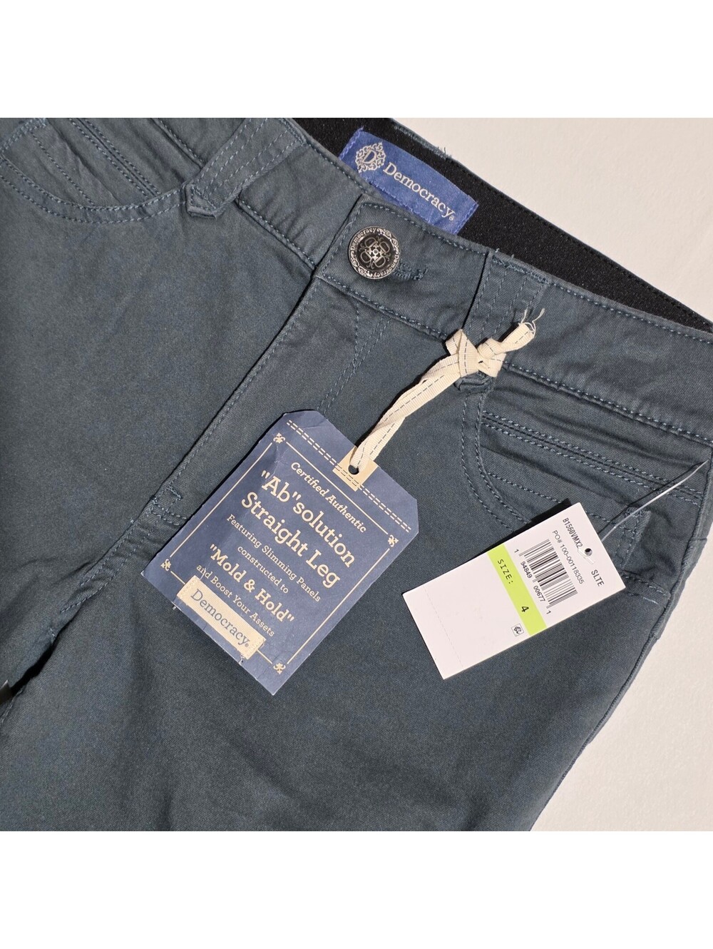 NWT Democracy Ab'solution Straight Leg Pants Size 4